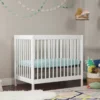 Furnishiaa 4-in-1 Mini Convertible Crib | Solid Sheesham Wood