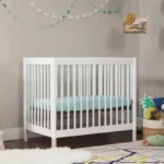 Furnishiaa 4-in-1 Mini Convertible Crib | Solid Sheesham Wood