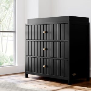 Furnishiaa Teddi 3-Drawer Chest with Changing Topper