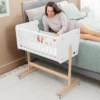 Wooden Bedside Bassinet Sleeper for Newborns and Infants