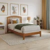 Solid Wood Foundation Bed – Classic & Durable Design