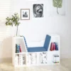 6-Cube Bookcase with Cushioned Seat – Storage & Reading Nook
