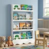 Wall-Mounted Book Display with Reading Nook