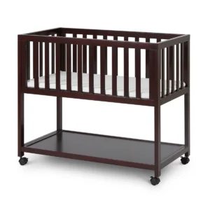 Wooden Portable Baby Bassinet with Mattress