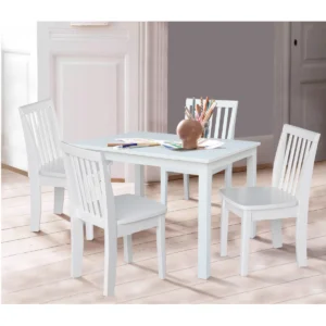Kids 5-Piece Solid Wood Play & Activity Table and Chair Set