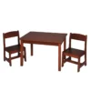 Kids 3 Piece Square Play or Activity Table and Chair Set
