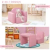 Kids 2-Piece Play & Activity Table and Chair Set (Convertible Sofa Design)
