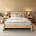 Queen Size Solid Wood Bed