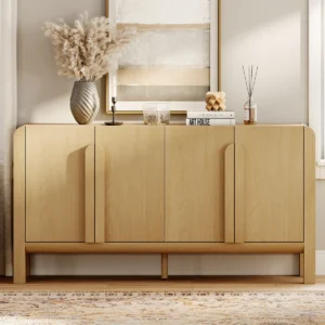 Wooden Kids Dresser with Storage Shelves