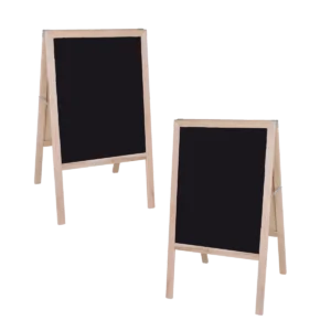 Folding Wood Board Easel (Double-Sided Dry Erase)