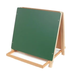 Folding Wood Tabletop Easel (Whiteboard & Chalkboard)   
