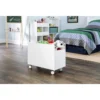 White Toy Chest with Wheels – Kids Storage Organizer