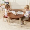 Kids Hideaway Table & Chair Set with Storage (3-Piece)