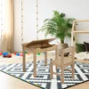 Wooden Kids Activity Table Set with Flip Top & Storage