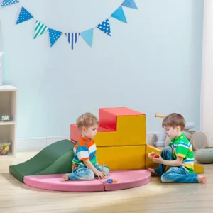 Toddler Foam Climber Playset (59.1" Wide – Climbing Blocks Set)   
