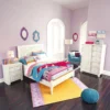 Kids Bed with Guardrails (Vintage Finish)   