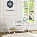 Kids Book Caddy – 2-Tier Storage Organizer