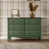 6 Drawer Double Dresser – Wooden Nursery & Kids Bedroom Storage Chest