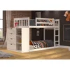 Bunk Bed with 4 Drawers and Shelves